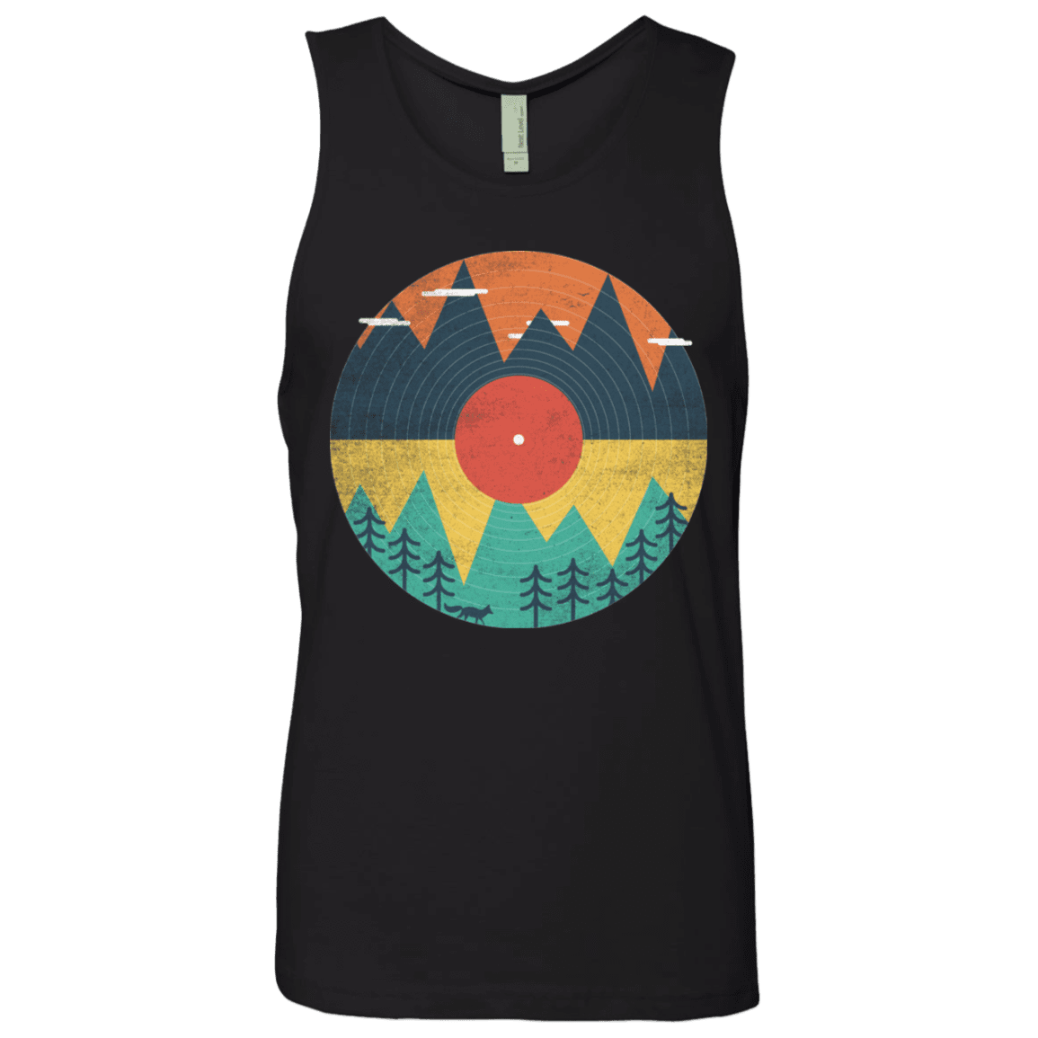 T-Shirts Black / S Vinyl Fox Men's Premium Tank Top