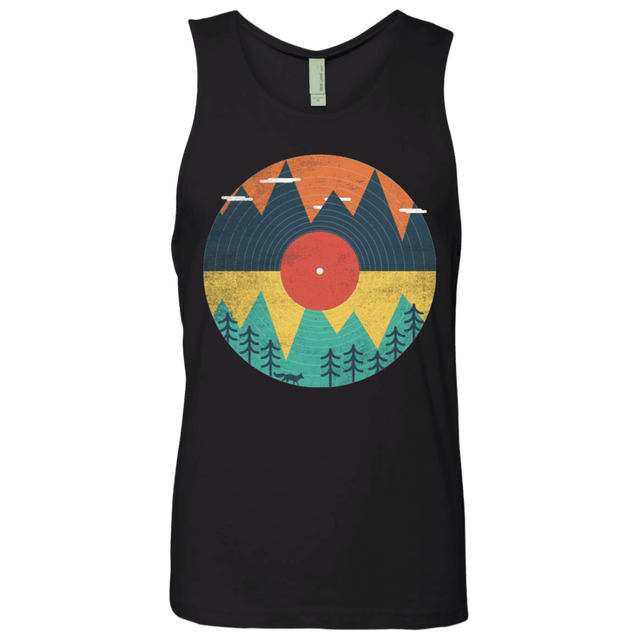 T-Shirts Black / S Vinyl Fox Men's Premium Tank Top