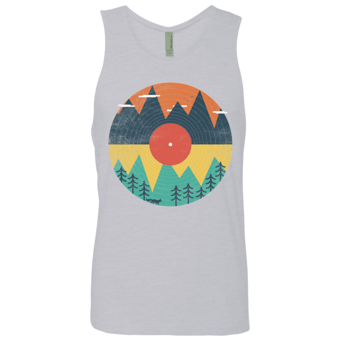 T-Shirts Heather Grey / S Vinyl Fox Men's Premium Tank Top