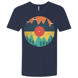 T-Shirts Midnight Navy / X-Small Vinyl Fox Men's Premium V-Neck
