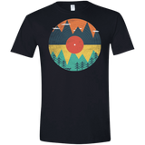 T-Shirts Black / X-Small Vinyl Fox Men's Semi-Fitted Softstyle