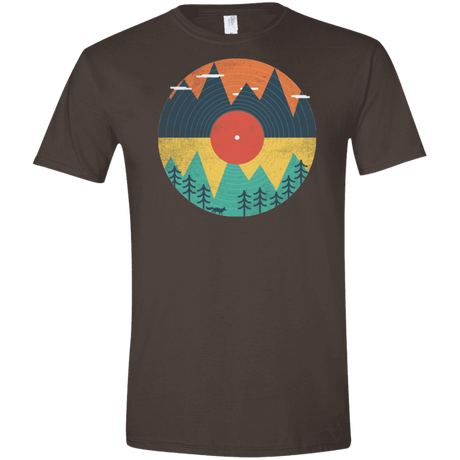 T-Shirts Dark Chocolate / S Vinyl Fox Men's Semi-Fitted Softstyle