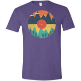 T-Shirts Heather Purple / S Vinyl Fox Men's Semi-Fitted Softstyle