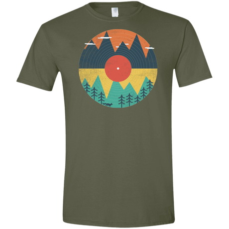T-Shirts Military Green / S Vinyl Fox Men's Semi-Fitted Softstyle