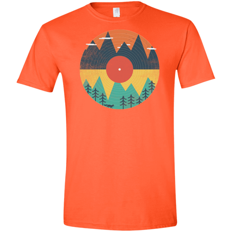 T-Shirts Orange / S Vinyl Fox Men's Semi-Fitted Softstyle