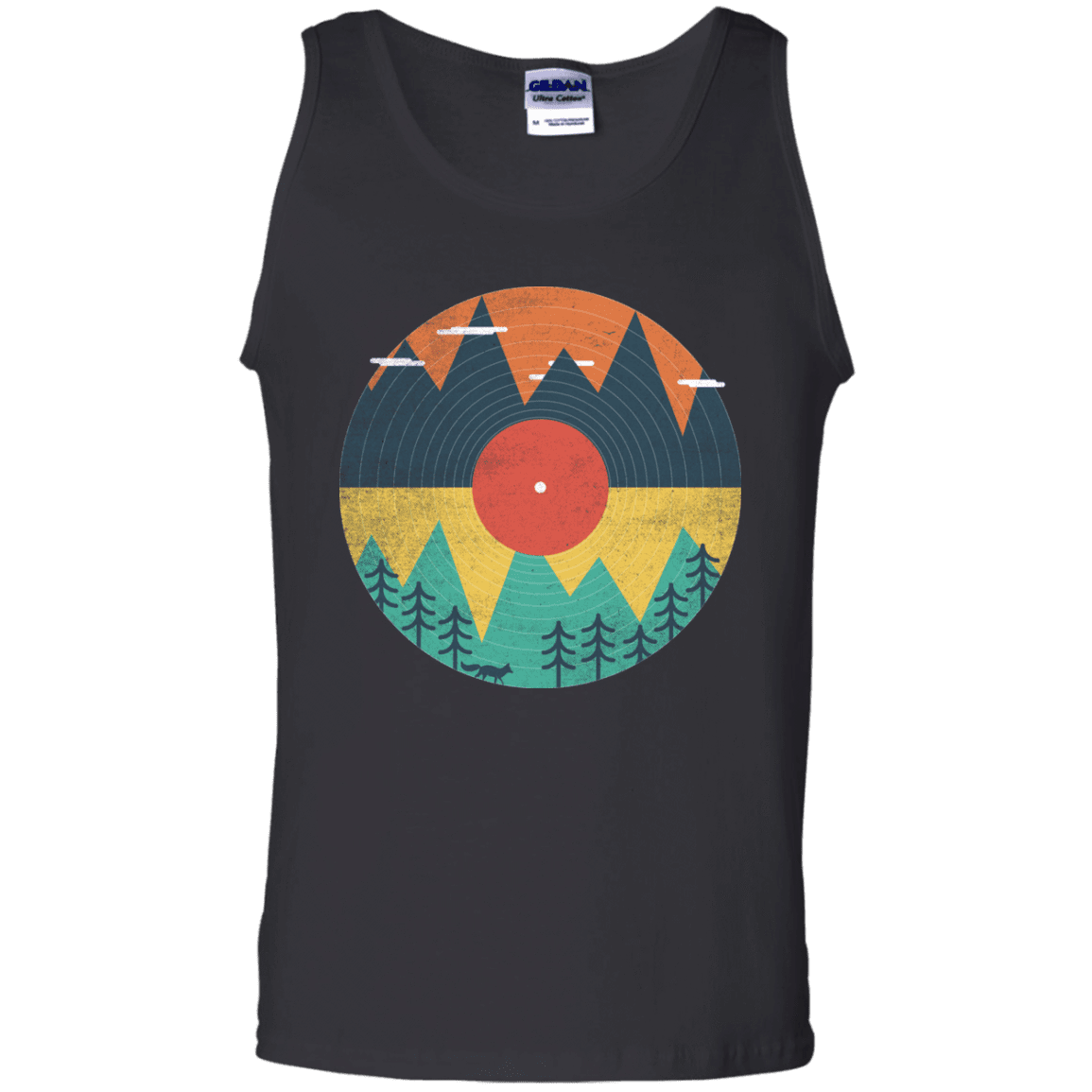 T-Shirts Black / S Vinyl Fox Men's Tank Top