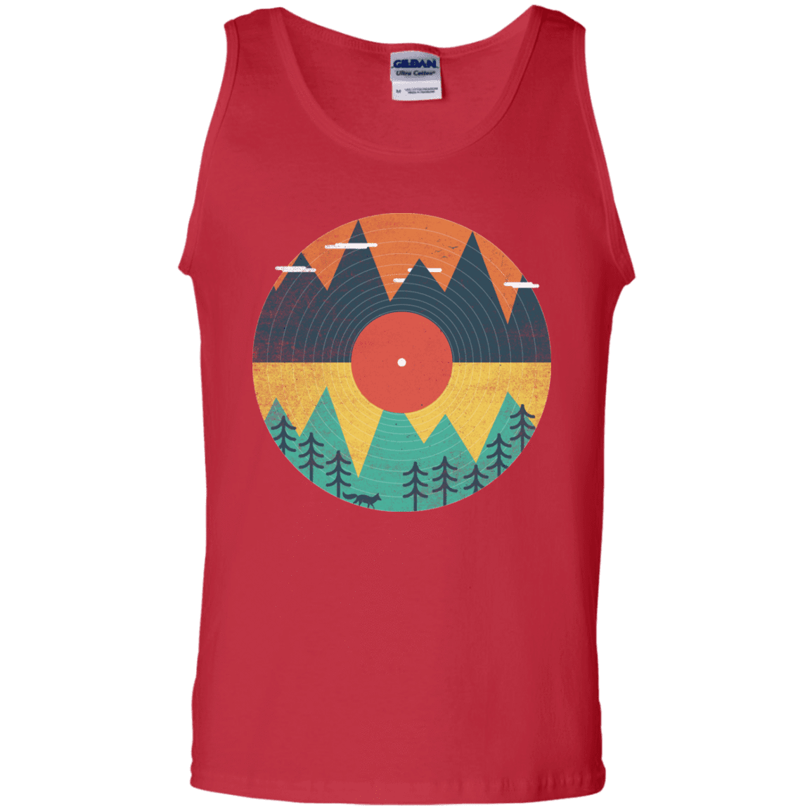 T-Shirts Red / S Vinyl Fox Men's Tank Top