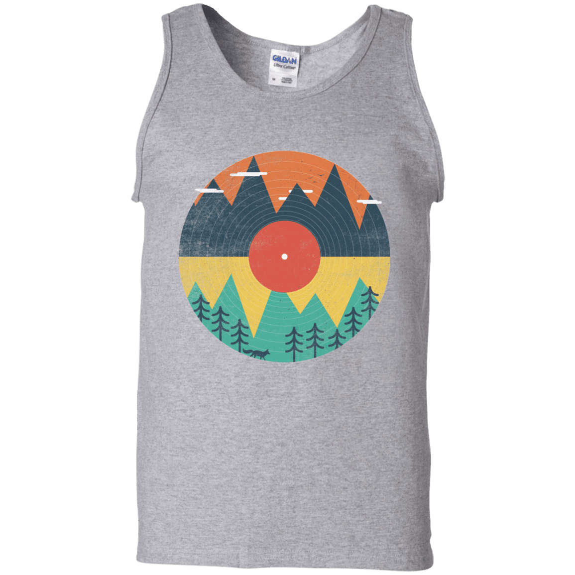 T-Shirts Sport Grey / S Vinyl Fox Men's Tank Top
