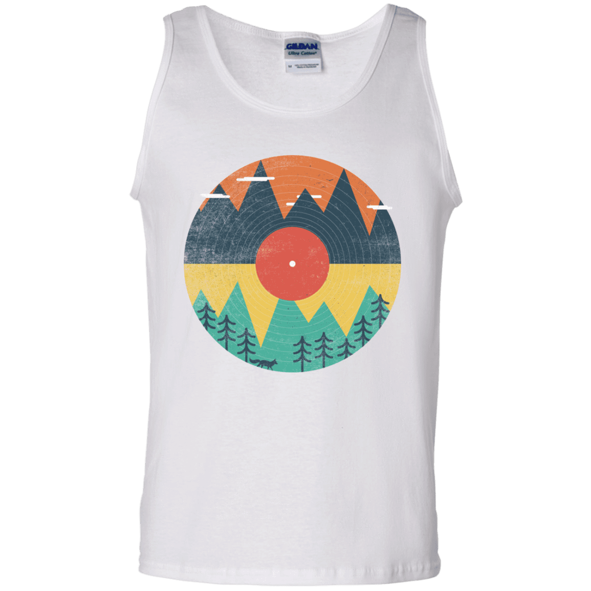 T-Shirts White / S Vinyl Fox Men's Tank Top