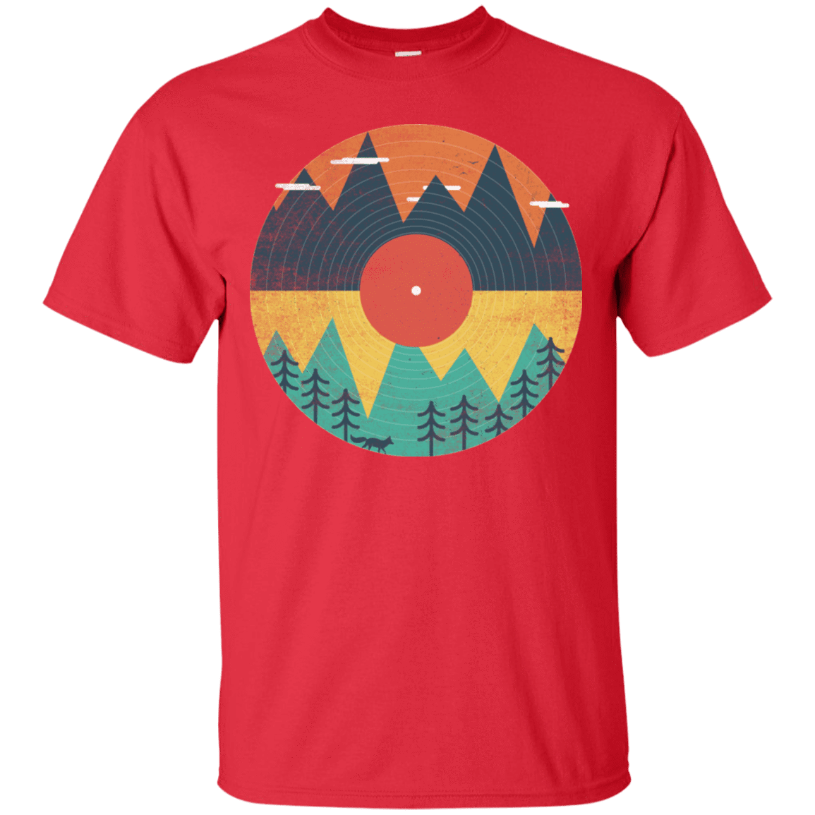 T-Shirts Red / S Vinyl Fox T-Shirt