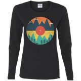 T-Shirts Black / S Vinyl Fox Women's Long Sleeve T-Shirt