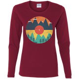 T-Shirts Cardinal / S Vinyl Fox Women's Long Sleeve T-Shirt