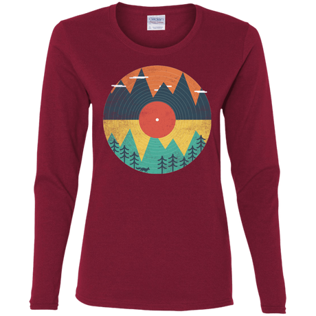 T-Shirts Cardinal / S Vinyl Fox Women's Long Sleeve T-Shirt