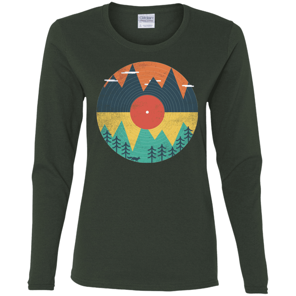 T-Shirts Forest / S Vinyl Fox Women's Long Sleeve T-Shirt