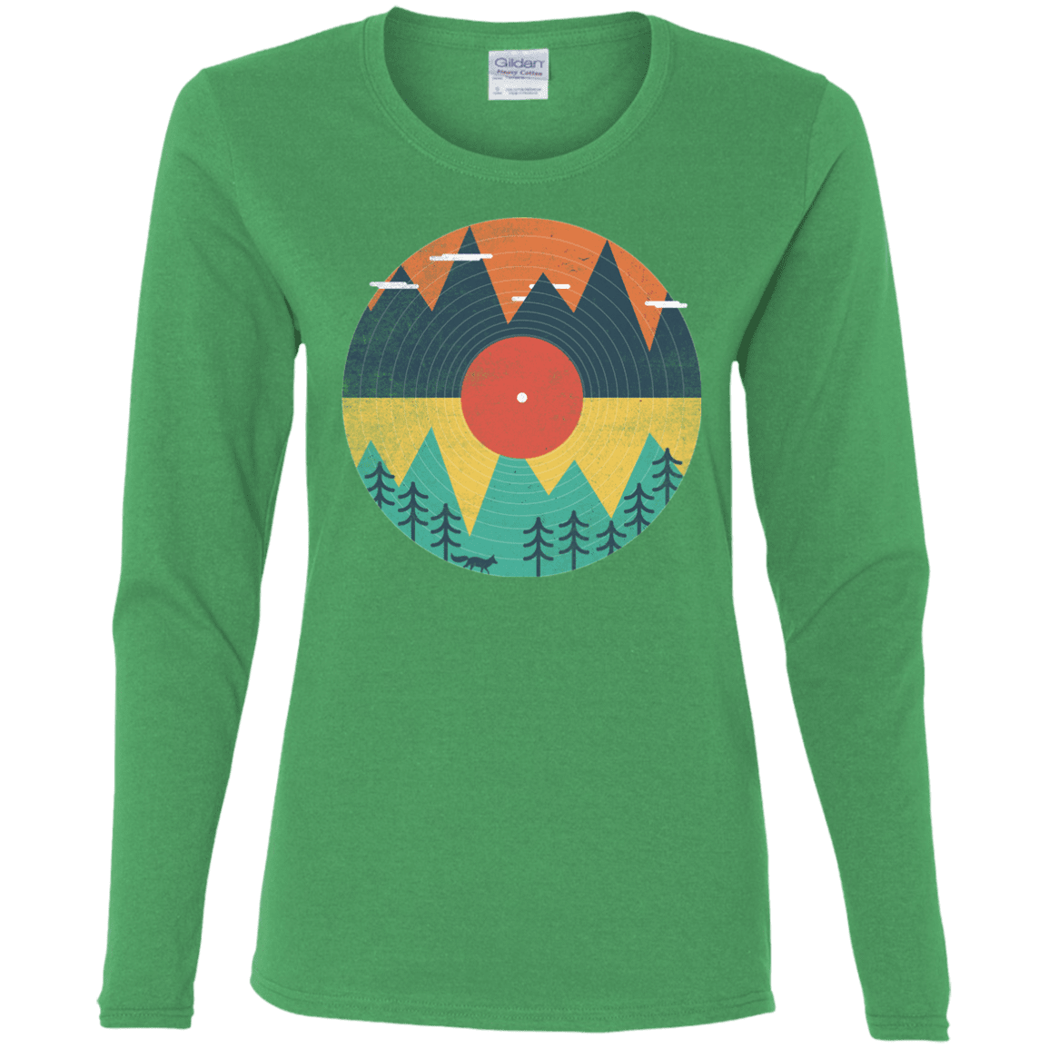 T-Shirts Irish Green / S Vinyl Fox Women's Long Sleeve T-Shirt