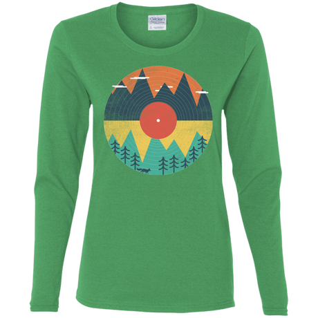 T-Shirts Irish Green / S Vinyl Fox Women's Long Sleeve T-Shirt