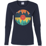 T-Shirts Navy / S Vinyl Fox Women's Long Sleeve T-Shirt