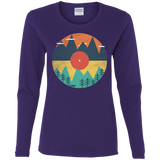 T-Shirts Purple / S Vinyl Fox Women's Long Sleeve T-Shirt