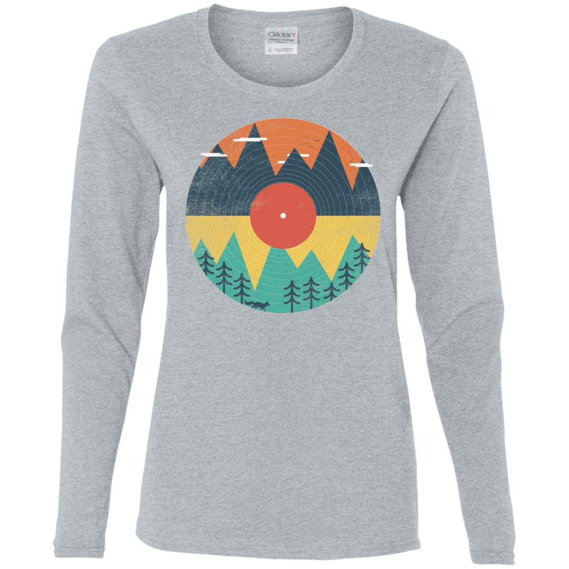 T-Shirts Sport Grey / S Vinyl Fox Women's Long Sleeve T-Shirt