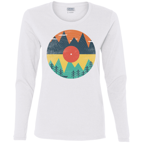 T-Shirts White / S Vinyl Fox Women's Long Sleeve T-Shirt