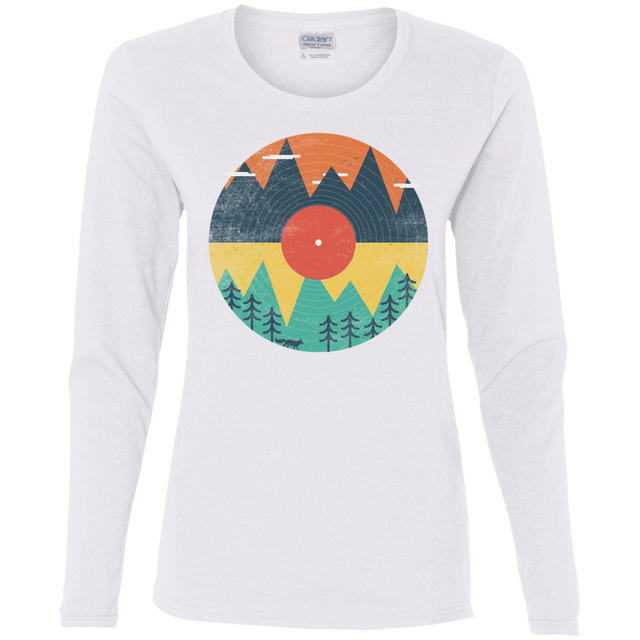 T-Shirts White / S Vinyl Fox Women's Long Sleeve T-Shirt