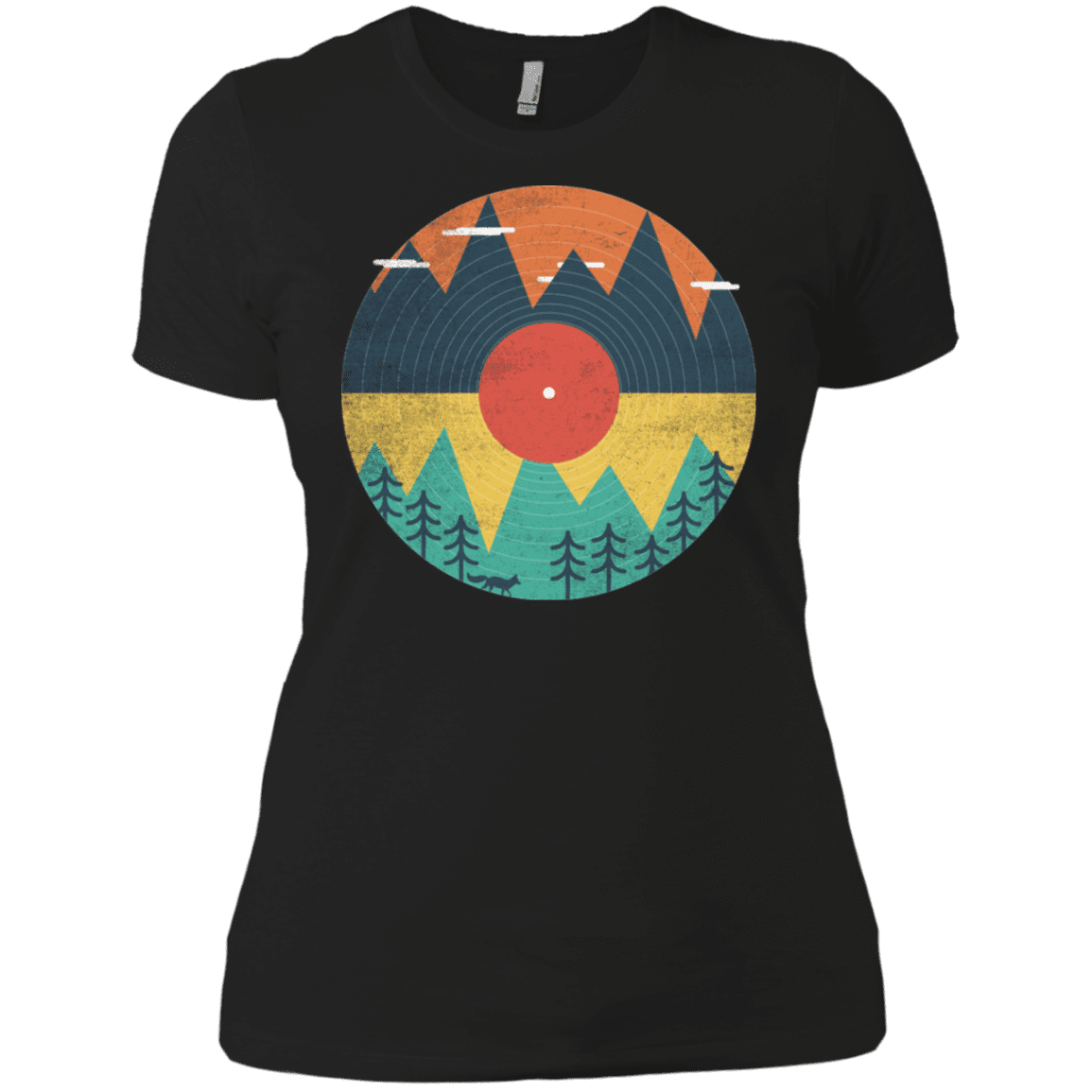 T-Shirts Black / X-Small Vinyl Fox Women's Premium T-Shirt