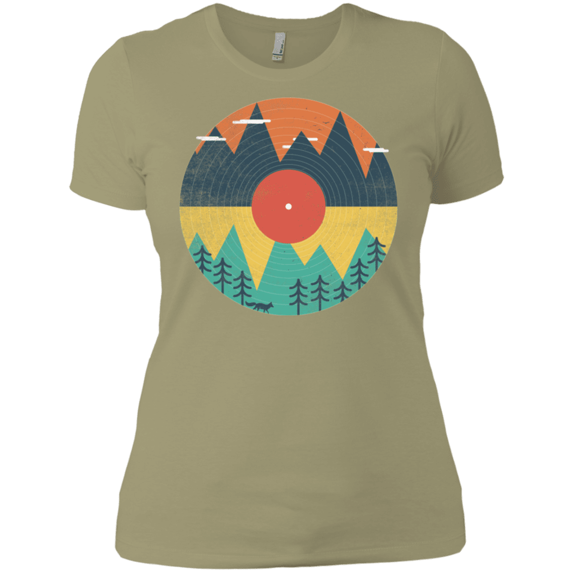 T-Shirts Light Olive / X-Small Vinyl Fox Women's Premium T-Shirt