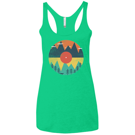 T-Shirts Envy / X-Small Vinyl Fox Women's Triblend Racerback Tank