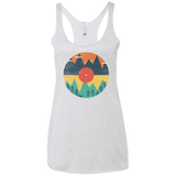 T-Shirts Heather White / X-Small Vinyl Fox Women's Triblend Racerback Tank