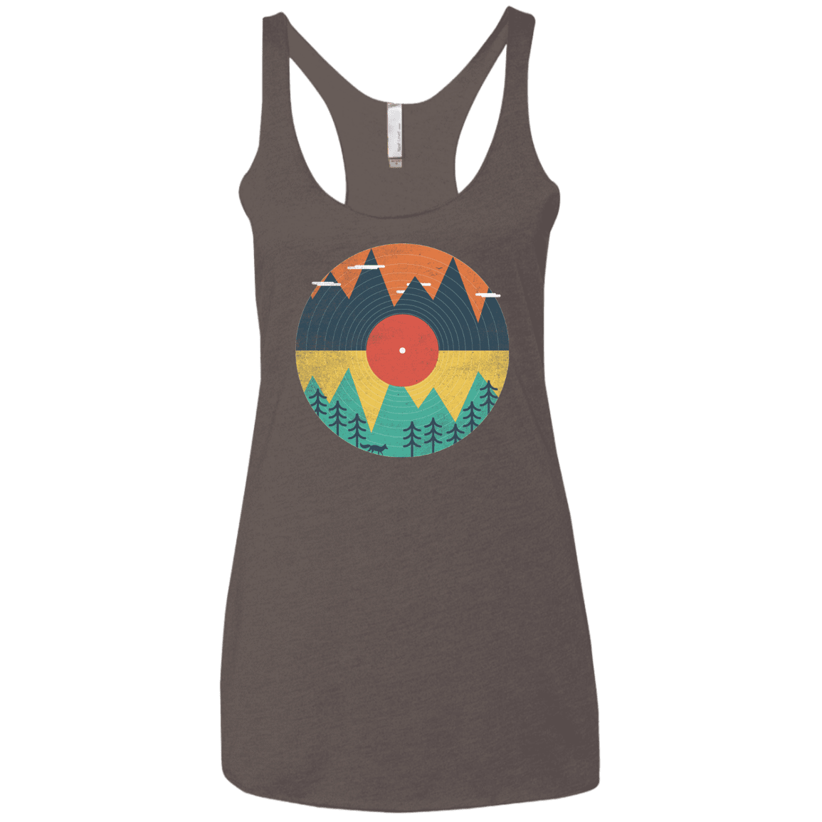 T-Shirts Macchiato / X-Small Vinyl Fox Women's Triblend Racerback Tank