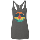 T-Shirts Premium Heather / X-Small Vinyl Fox Women's Triblend Racerback Tank