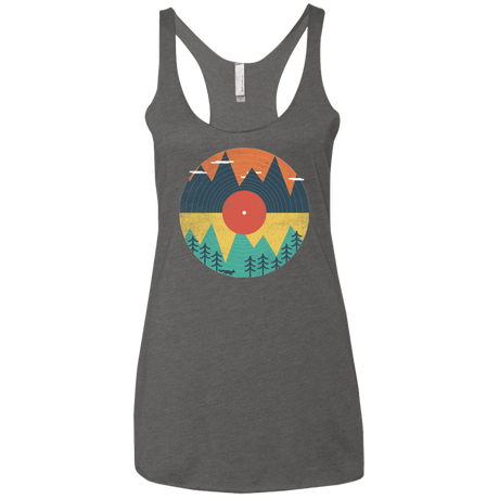 T-Shirts Premium Heather / X-Small Vinyl Fox Women's Triblend Racerback Tank