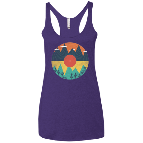 T-Shirts Purple Rush / X-Small Vinyl Fox Women's Triblend Racerback Tank