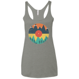 T-Shirts Venetian Grey / X-Small Vinyl Fox Women's Triblend Racerback Tank