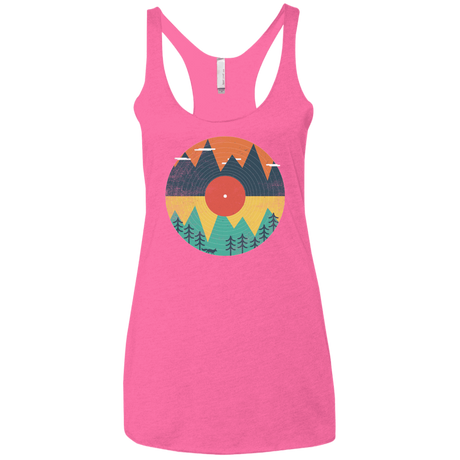 T-Shirts Vintage Pink / X-Small Vinyl Fox Women's Triblend Racerback Tank