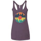 T-Shirts Vintage Purple / X-Small Vinyl Fox Women's Triblend Racerback Tank