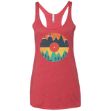 T-Shirts Vintage Red / X-Small Vinyl Fox Women's Triblend Racerback Tank