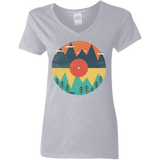 T-Shirts Sport Grey / S Vinyl Fox Women's V-Neck T-Shirt