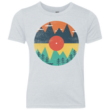 T-Shirts Heather White / YXS Vinyl Fox Youth Triblend T-Shirt