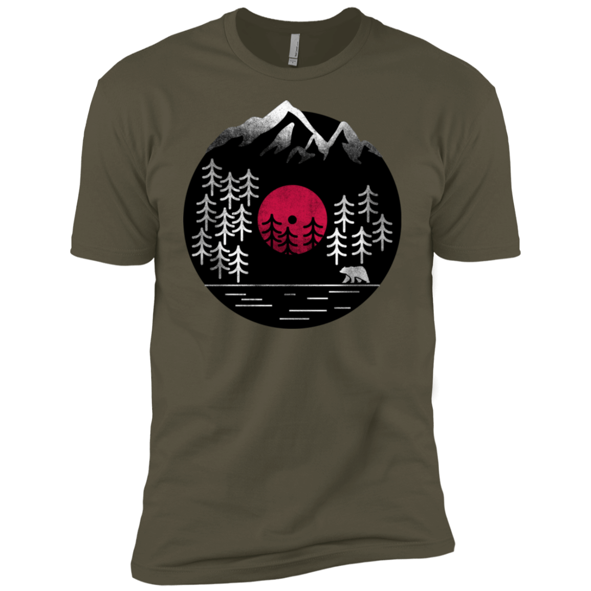 T-Shirts Military Green / X-Small Vinyl Nature Men's Premium T-Shirt