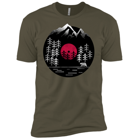 T-Shirts Military Green / X-Small Vinyl Nature Men's Premium T-Shirt