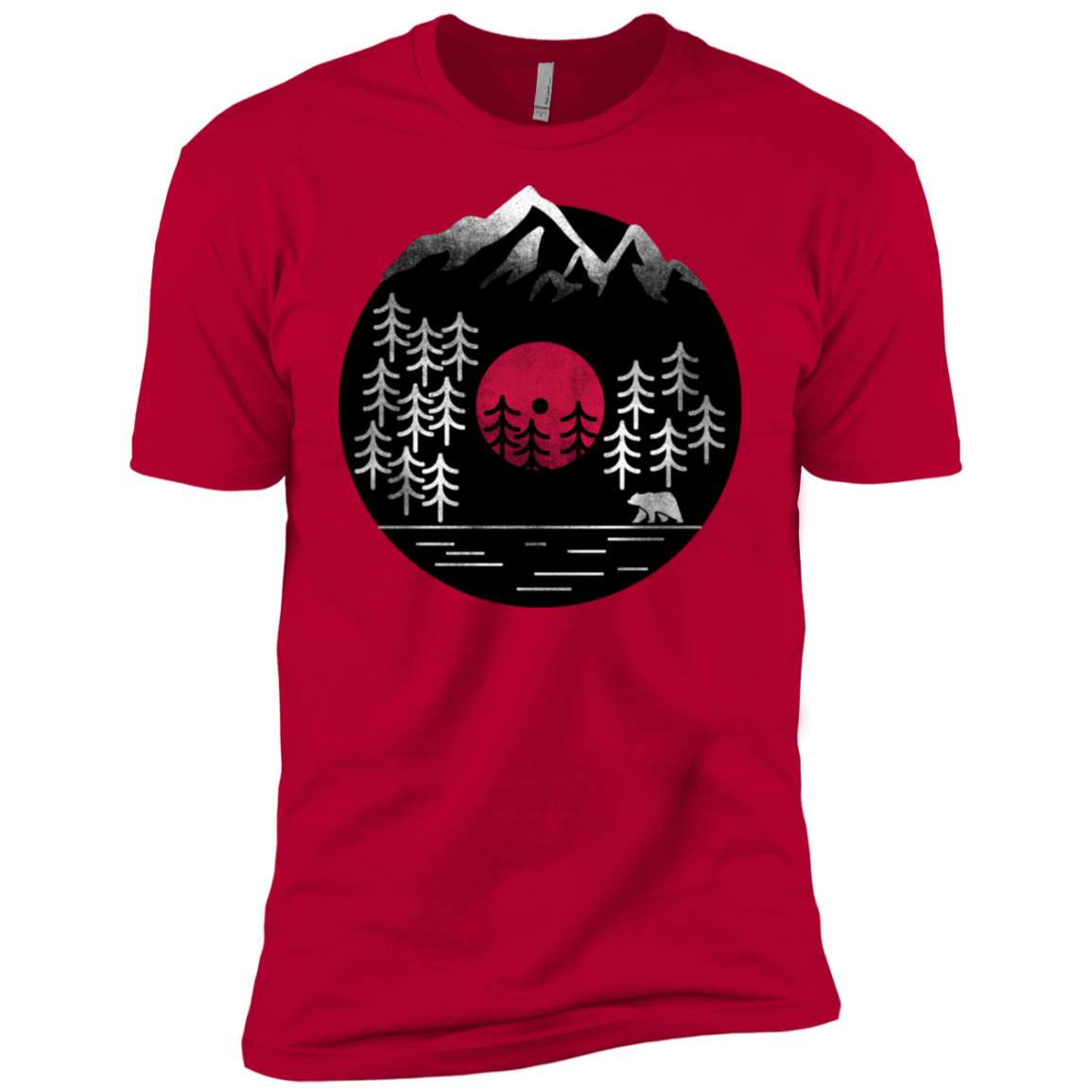 T-Shirts Red / X-Small Vinyl Nature Men's Premium T-Shirt