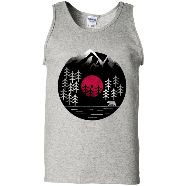 T-Shirts Ash / S Vinyl Nature Men's Tank Top