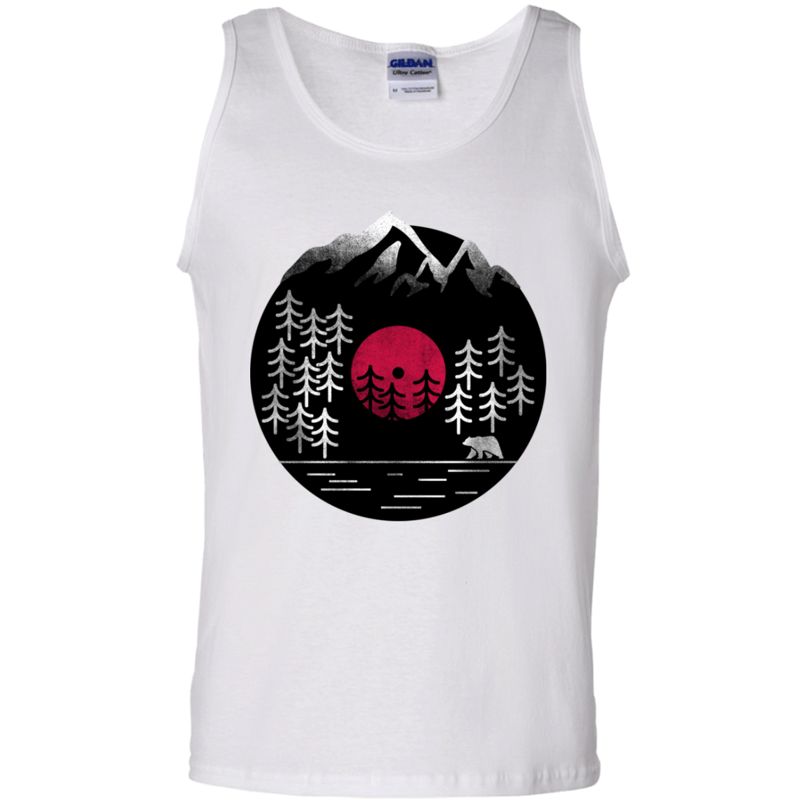 T-Shirts White / S Vinyl Nature Men's Tank Top