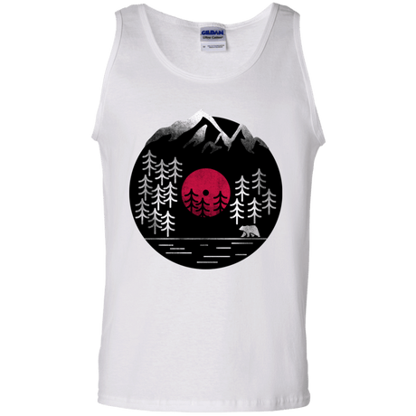 T-Shirts White / S Vinyl Nature Men's Tank Top