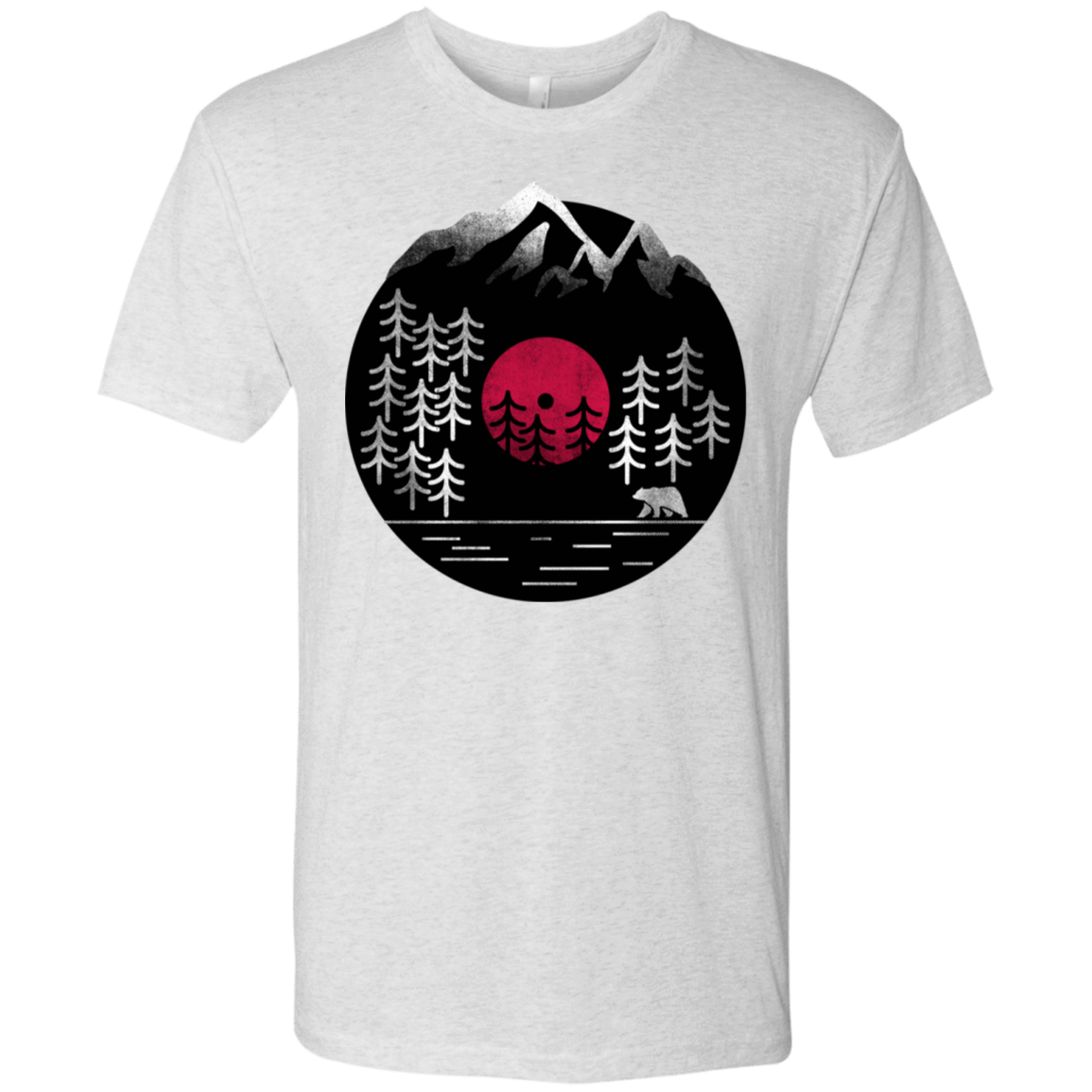 T-Shirts Heather White / S Vinyl Nature Men's Triblend T-Shirt