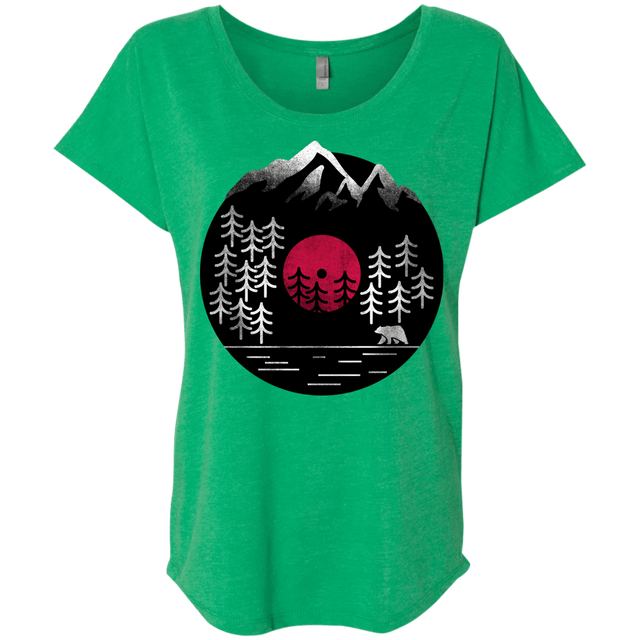 T-Shirts Envy / X-Small Vinyl Nature Triblend Dolman Sleeve