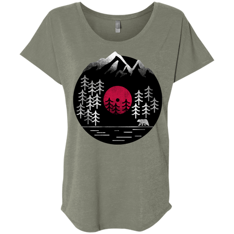 T-Shirts Venetian Grey / X-Small Vinyl Nature Triblend Dolman Sleeve