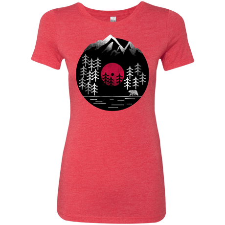 T-Shirts Vintage Red / S Vinyl Nature Women's Triblend T-Shirt