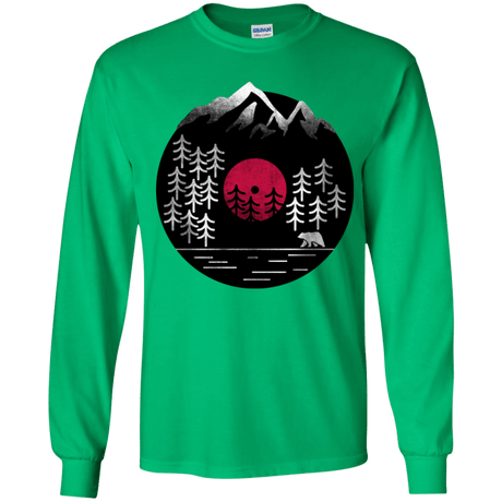T-Shirts Irish Green / YS Vinyl Nature Youth Long Sleeve T-Shirt